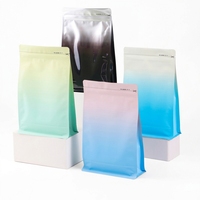 Sachet d'emballage octogonal pour café et chewing-gum, avec fermeture éclair auto-scellante, en aluminium, étanche, qualité alimentaire