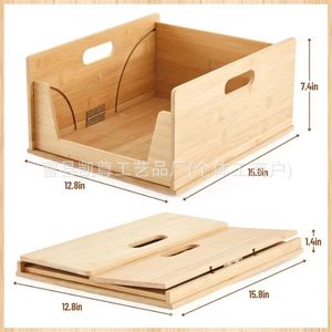 Wooden storage <b>basket</b> for home wardrobe organizer, <b>foldable</b> and stackable storage box for closets, clothing wardrobes, and - Product Image 5