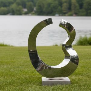 Custom Reflective Metal Art Piece Modern <b>Mirror</b> Polished Stainless Steel Abstract Sculpture <b>for</b> Indoor or <b>Outdoor</b> <b>Garden</b> Decor - Product Image 2