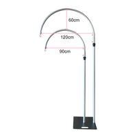 90x240cm lumière suspendue lustre support toile de fond support réglable hauteur luxe mariage fête événement dîner