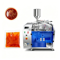 Machine de remplissage et de scellage pneumatique automatique de haute précision pour liquides, avec moteur, pour boissons, aliments, sacs/sachets en plastique ou en papier, sauces
