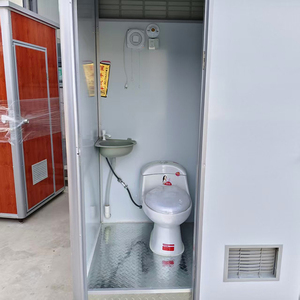 Toilettes portables en panneaux sandwich EPS pour extérieur, avec lavabo, pour chantier <span class=keywords><strong>de</strong></span> construction - Product Image 3