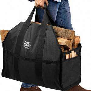 Échantillon gratuit Sac fourre-tout en toile cirée le plus vendu en 2023 pour les accessoires de poêle à bois et le support à bois de chauffage - Product Image 5