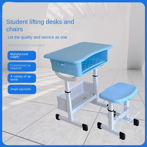 Cung Cấp Trực Tiếp Các Nhà Sản Xuất Màu Xanh Dạy Kèm Lớp Học Ghế Tiểu Học Trung Học Sinh Viên Nâng Học Tập Ghế - Product Image 2