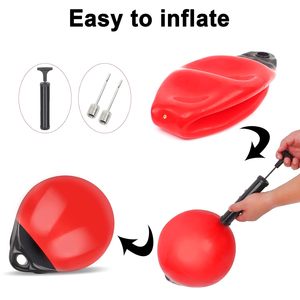 Flotadores inflables Boya protección Guardabarros de barco Acoplamiento Parachoques de amarre flotante Guardabarros de barco Bola Boya de ancla redonda - Product Image 5