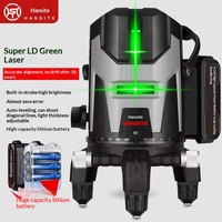 Niveau laser durable, léger, longue durée, facile à utiliser, ligne verte, laser rotatif pour nivellement de sol, projecteur laser vert