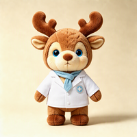 Peluche Premium Douce Renne Intelligent à Batterie, Chantant et Dansant, pour la Saison des Fêtes