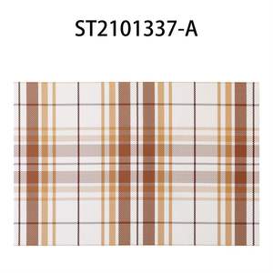 Tapis de table de salle à manger rectangulaire 30x45cm en PVC anti-brûlure écologique personnalisé Tapis décoratif tissé de style occidental Cuisine Maison - Product Image 3