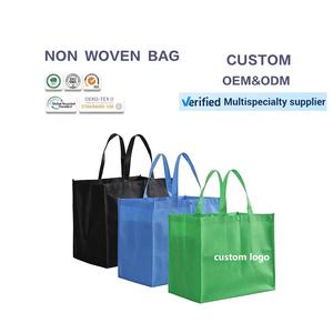 Bolso de compras reutilizable no tejido biodegradable respetuoso con el medio ambiente personalizado a la moda, bolsas ecológicas, bolsas promocionales - Product Image 1