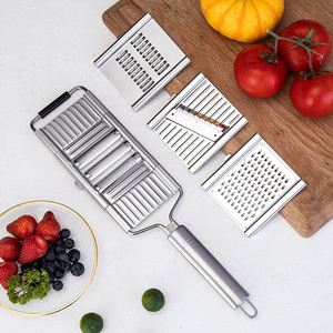 <span class=keywords><strong>Râpe</strong></span> à fromage et légumes multifonctionnelle 4 en 1, coupe-tranche, <span class=keywords><strong>râpe</strong></span> en acier inoxydable pour la cuisine - Product Image 3