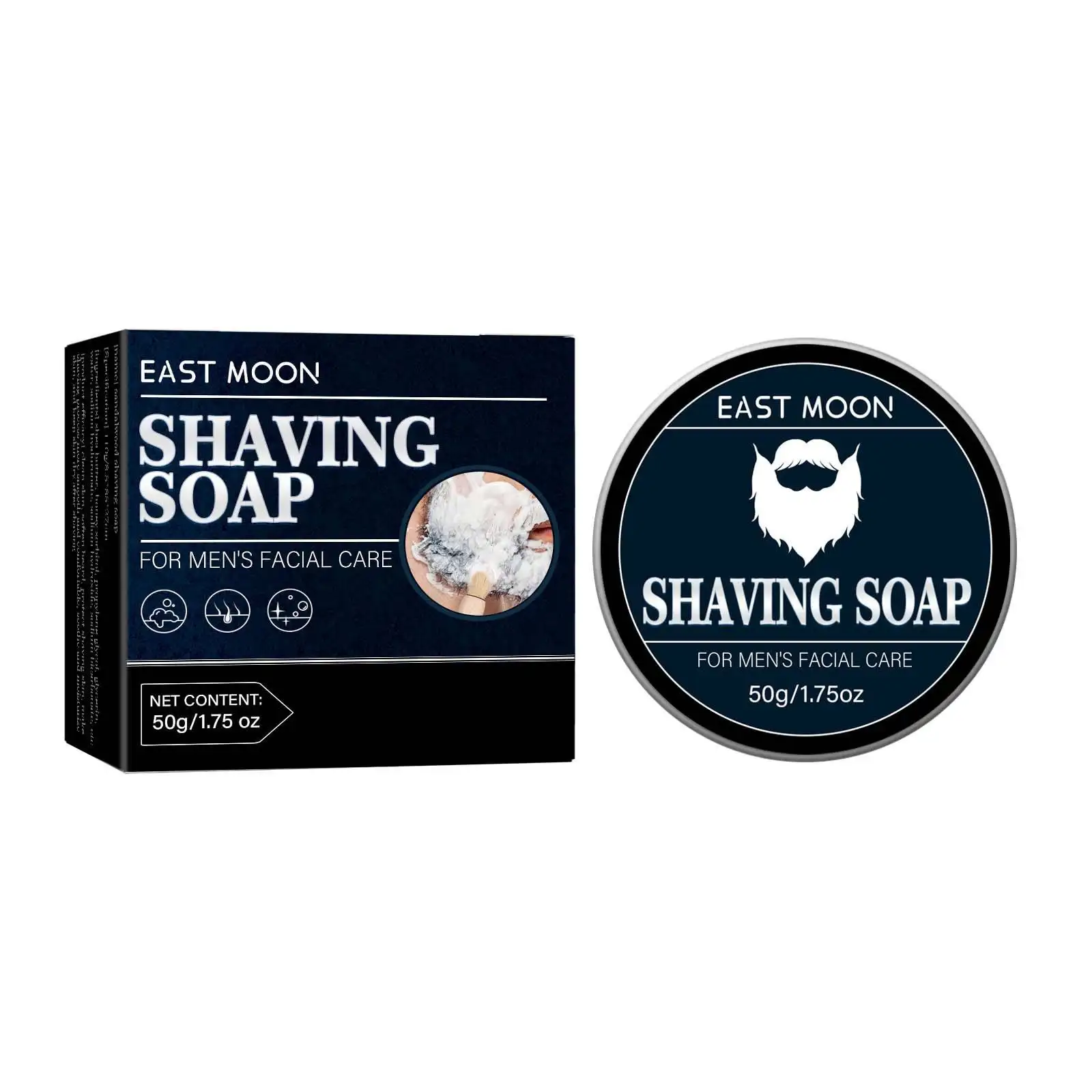Wholesale Beard Care Men's shaving soap Men's facial care foam rich smooth mild shaving soap