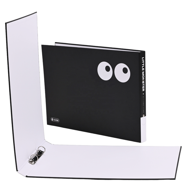 Custom Printed Hardcover Landscape Ring Binder Cartoon Cover Document Organizer School Office Gift OEM ODM Wholesale Supplier