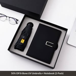 Juego de Regalo de Agenda/Organizador de Cuero PU de Tapa Dura A5 de Lujo, Impresión en Relieve, Logotipo Personalizado, Color Exquisito, Regalos Corporativos - Product Image 3