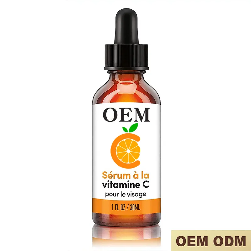 Amazon Venta caliente vitamina C suero OEM ilumina el color de la piel y aprieta grano fino coreano cuidado de la piel caliente producto cosmético coreano