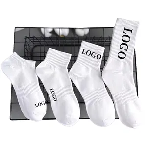 HEHE Qualität Kompression Knöchel griff Designer Herren Crew Unisex Sport Baumwolle Custom Logo Socken Herren Mit LOGO