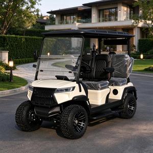 Carrito de Golf de 4 Plazas Todoterreno con Neumáticos Reforzados de 12-14 Pulgadas para Todo Tipo de Terreno - Product Image 1