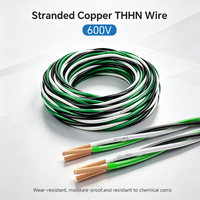 Cable JZD OEM ODM UL83 THHN THWN-2 600V 90 ℃   Cable Eléctrico de Cobre Trenzado con Aislamiento de Nylon y PVC para Cableado en Conductos