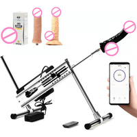 Máquina Sexual con Control Remoto Dual por Voz - Dispositivo Telescópico Ultra Silencioso de 30dB con Longitud Ajustable y Velocidad Variable