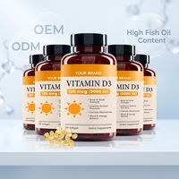 Complément d'huile de poisson Oméga 3 pour la santé cardiaque, acides gras, vitamine D issue d'algues, vitamine K trans-MK7