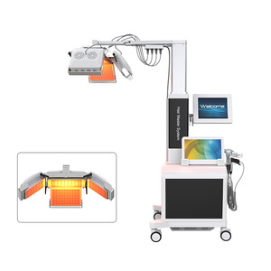 Appareil de thérapie capillaire multifonction 2-en-1 en acier inoxydable et plastique, écologique, pour salon, avec hydro-lumière de bureau pour la croissance des cheveux - Product Image 4