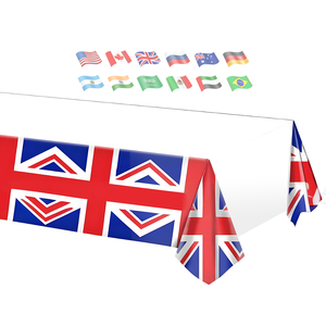 Custom <strong>UK</strong> National Flag Handmade Wedding <strong>Tablecloth</strong> Waterproof Stain-Resistant Fancy Vinyl Cloth Wholesale <strong>Tablecloths</strong> - Product Image 1