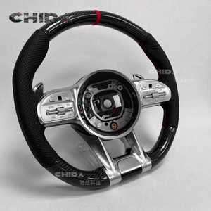 Volant en fibre de carbone personnalisé pour Mercedes Benz <span class=keywords><strong>C300</strong></span> C200 C180 W204 W211 W213 W205 W447 E63 - Product Image 5