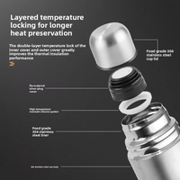 Bouteilles d'eau isothermes en acier inoxydable 350 ml avec logo personnalisé, vente en gros, très demandées, tasse droite à pression d'air, pour le camping