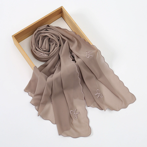 Novedades 2026: Hijab Minimalista de Chifón con Diseño de Mariposa para Verano, Ropa de <span class=keywords><strong>Playa</strong></span>, Regalos de Agradecimiento para Maestras, Pañuelo Hijab Rosa, Artículo de Regalo - Product Image 1