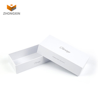 Boite de lunettes de soleil blanches, service professionnel One-stop avec logo personnalisé, emballage en papier, vente en gros