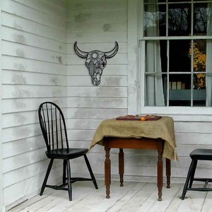 Décoration <span class=keywords><strong>murale</strong></span> en métal Tête de taureau, Décoration <span class=keywords><strong>murale</strong></span> Western, Décoration de salle de bain Western, Décoration du Sud-Ouest, Sculpture <span class=keywords><strong>murale</strong></span> du désert - Product Image 6