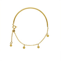 Bijoux Ins européens et américains Bracelet à maillons de chaîne en acier inoxydable plaqué or 18 carats accessoire de mode
