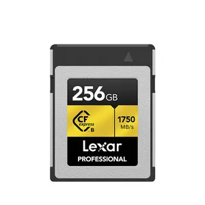 Scheda di memoria originale Lexar Professional CFexpress tipo B 128GB Gold Series CFe 256GB 512GB fino a 1750 MB/s per fotocamera XQD 8K 4K