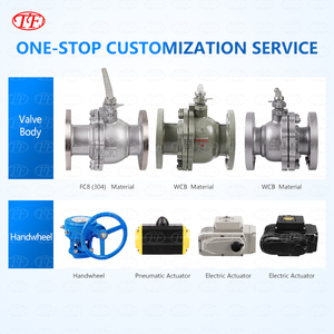 Tf wcb van cơ thể PN10/16 kết thúc đầy đủ mang nhãn hiệu van bi cho nước và khí đốt - Product Image 3