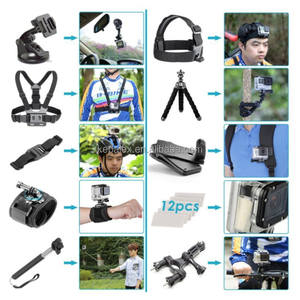 Kit de 50 Accesorios para Cámara de Acción <span class=keywords><strong>GoPro10</strong></span>, Kit de Accesorios para Cámara Deportiva <span class=keywords><strong>GoPro10</strong></span> Extreme - Product Image 2