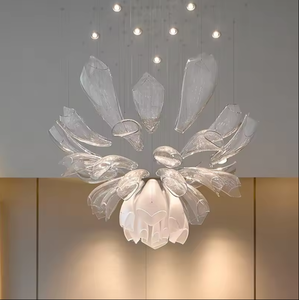 Zeal Lighting Custom <b>Chandeliers</b> Pendant Gold High Ceiling <b>Light</b> Hanging Crystal Modern <b>Chandelier</b> - Product Image 6