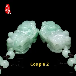 Бюрманский кулон ручной работы в этническом стиле из нефрита - Product Image 4