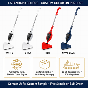 1300W Multifunctional Steam Mop In Stock 12 Accessories 110V FBA Ready Wholesale OEM ETL Certified Handheld Cleaner USA