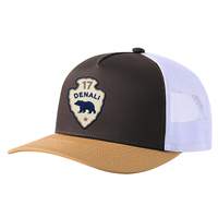 Casquette de baseball Heycap 5 panneaux en daim et maille, style trucker, avec logo personnalisé, profil haut, brodée, snapback