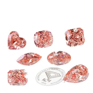 Gems IGI Lab Grown Diamond Very Good Cut 1.0 CT Fancy Pink Lab-grown Diamonds For Wedding Ring