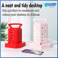 Multiprise universelle à colonne avec 12 prises AC et 3 ports USB (2 USB-C) avec protection contre les surtensions – Vente Flash