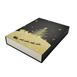 <span class=keywords><strong>Calendrier</strong></span> de l'avent noir boîte de noël de luxe <span class=keywords><strong>calendrier</strong></span> de l'avent vide bricolage auto-remplissage <span class=keywords><strong>calendrier</strong></span> de l'avent 12 jours de beauté boîte de vacances - Product Image 4