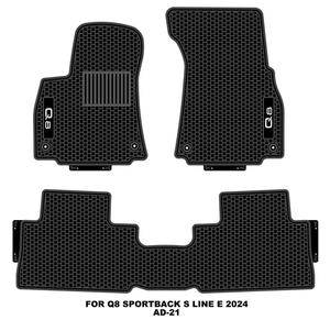 Alfombrilla de Coche Personalizada Antideslizante, Impermeable, para Todo Clima, de Látex PVC 2D, Alfombrilla para Camioneta, Compatible con AUDI <span class=keywords><strong>Q8</strong></span> SPORTBACK S LINE <span class=keywords><strong>E</strong></span>-<span class=keywords><strong>TRON</strong></span> QUATTRO 2024 - Product Image 1