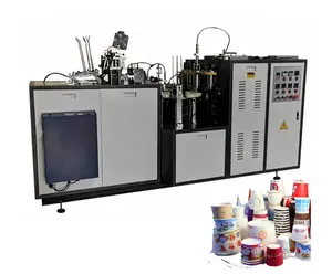 Sold 80Countrys High Speed China Manual Korea Automatic Forming Paper plate coffee Tea Paper cup making machine price