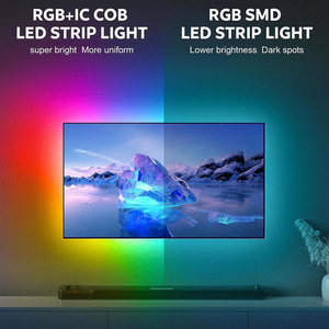 Bande lumineuse arrière pour téléviseur <span class=keywords><strong>Ambilight</strong></span>, synchronisation avec l'écran, 4K 60Hz, capteur AR, éclairage ambiant pour téléviseurs de 55 à 75 pouces, contrôle par application - Product Image 6