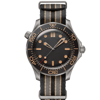Montres-bracelets pour hommes en acier inoxydable rond de 5 mm 20 mm avec mouvement à remontage manuel en titane et cristal saphir antireflet 2024