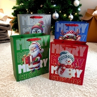 CS46 Ventes au comptant Sac de papier de Noël personnalisé de qualité supérieure à impression offset pour cadeau en stock