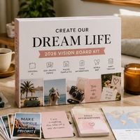 Kit Personnalisé de Planification de Manifestation avec Autocollants, Cartes et Journal pour la Détermination d'Objectifs et les Soins Personnels – Idéal comme Cadeau