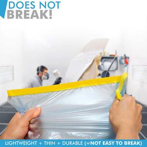 <span class=keywords><strong>Film</strong></span> de masquage pré-collé 110cm X 33m rouleau de peinture en plastique pour masque à main - Product Image 5