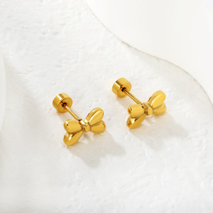 Pendientes de perro salchicha en tono dorado, de acero inoxidable, con forma de animal, a la moda, para mujer, regalo - Product Image 2