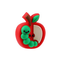 Nouvelles Perles en Silicone 3D Créatives à Thème Dessin Animé pour Accessoires de Chapeau de Remise de Diplôme
